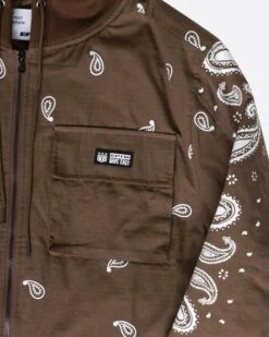 DAVE EAST FTD BANDANA JACKET-BROWN -EPTM dave39