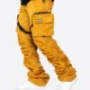 DAVE EAST STRAP STACKED FLARE PANTS - MUSTARD