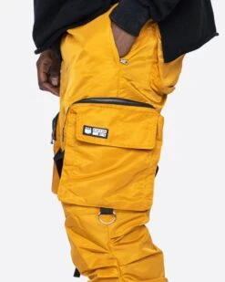 DAVE EAST STRAP STACKED FLARE PANTS - MUSTARD 7 DAVE EAST STRAP STACKED FLARE PANTS - MUSTARD -EPTM dave9