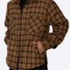 EPTM SLIT FLANNEL SHIRT- VINTAGE BROWN