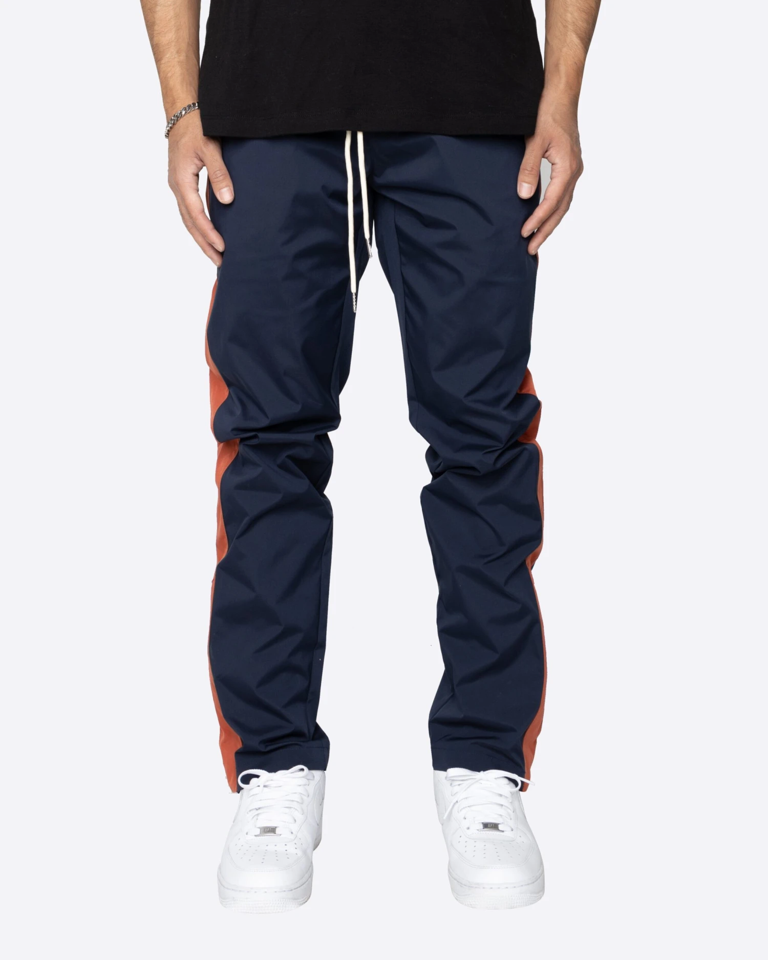 EPTM NYLON BASIC TRACK PANTS-NAVY/RUST 2 EPTM NYLON BASIC TRACK PANTS-NAVY/RUST - Image 2