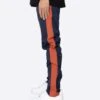EPTM NYLON BASIC TRACK PANTS-NAVY/RUST