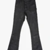 EPTM MACKY FLARE WAX PANTS-BLACK