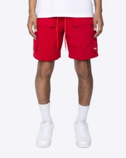EPTM SNAP CARGO SHORTS-RED